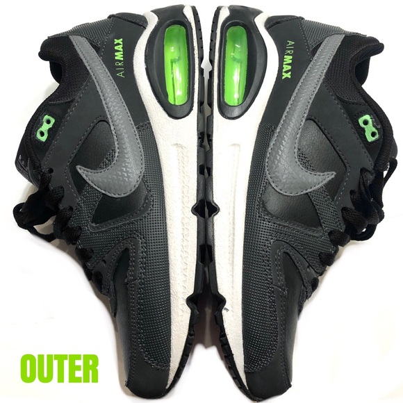 NEON GREEN NIKE AIR MAX COMMAND C-BLACK GREEN - Picture 2 of 13